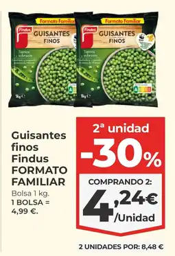La Sirena FINDUS Guisantes finos formato familiar oferta