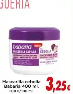 Proxi BABARIA Mascarilla cebolla oferta