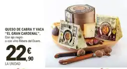 E.Leclerc EL GRAN CARDENAL Queso de cabra y vaca oferta