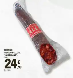 E.Leclerc JARALLANA Chorizo iberico bellota oferta