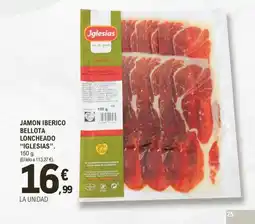 E.Leclerc IGLESIAS Jamon iberico bellota loncheado oferta