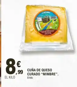E.Leclerc MIMBRE Cuña de queso curado oferta