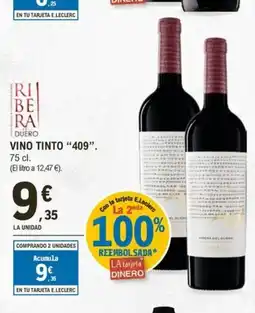 E.Leclerc 409 Vino tinto oferta