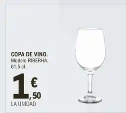 E.Leclerc Copa de vino oferta