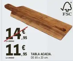 E.Leclerc Tabla acacia oferta