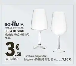 E.Leclerc BOHEMIA Copa de vino oferta