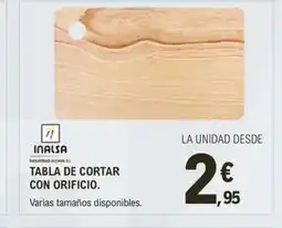 E.Leclerc Tabla de cortar con orificio oferta
