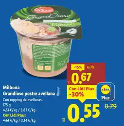 Lidl MILBONA Grandioso postre avellana oferta