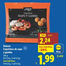 Lidl DELUXE Caprichos de rape y gamba oferta