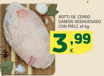 HiperDino Rotti de cerdo (jamón deshuesado con piel) oferta