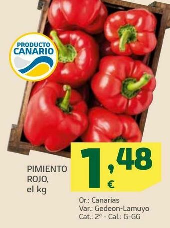 HiperDino Pimiento rojo oferta
