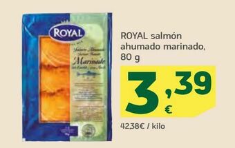 HiperDino Royal salmón ahumado marinado oferta