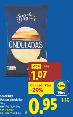 Lidl SNACK DAY Patatas onduladas oferta