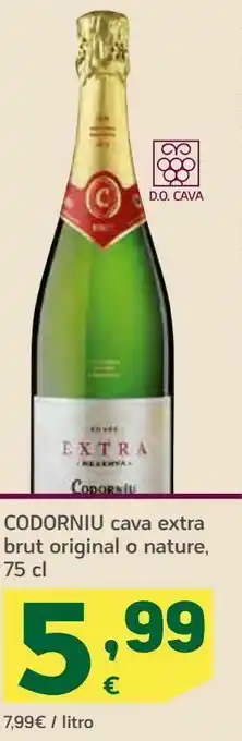HiperDino Codornu cava extra brut original o nature oferta