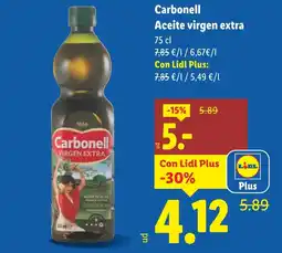 Lidl CARBONELL Aceite virgen extra oferta