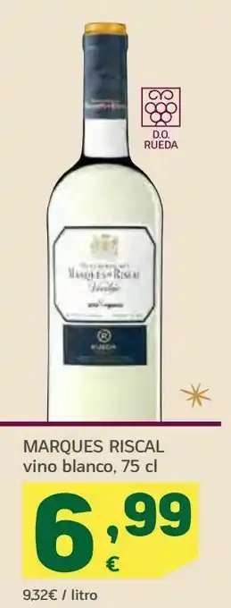 HiperDino Marques riscal vino blanco oferta