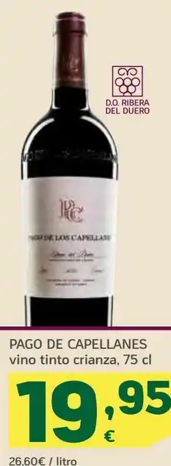 HiperDino Pago de capellanes vino tinto crianza oferta