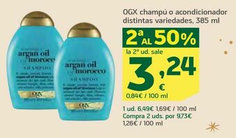 HiperDino Ogx champú o acondicionador distintas variedades oferta