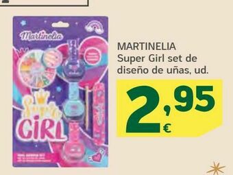HiperDino Martinelia super girl set de diseño de uñas oferta
