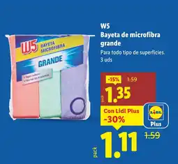 Lidl W5 Bayeta de microfibra grande oferta