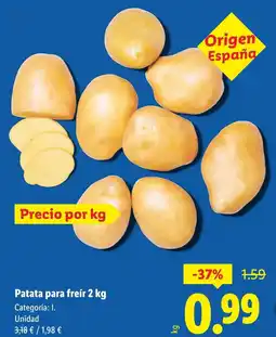 Lidl Patata para freír oferta