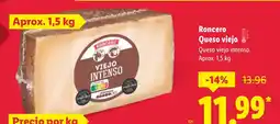 Lidl RONCERO Queso viejo oferta