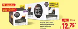 Lidl NESCAFE Dolce Gusto Cápsulas Dolce Gusto expresso intenso oferta