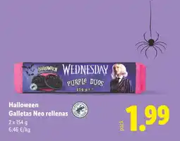 Lidl HALLOWEEN Galletas Neo rellenas oferta