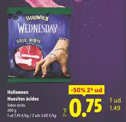 Lidl HALLOWEEN Huesitos ácidos oferta
