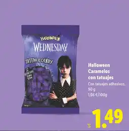 Lidl HALLOWEEN Caramelos con tatuajes oferta