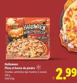 Lidl HALLOWEEN Pizza al horno de piedra oferta