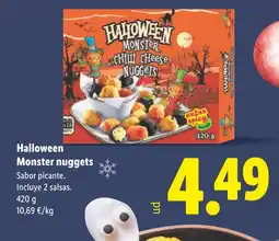 Lidl HALLOWEEN Monster nuggets oferta