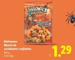 Lidl HALLOWEEN Mezcla de cacahuetes crujientes oferta