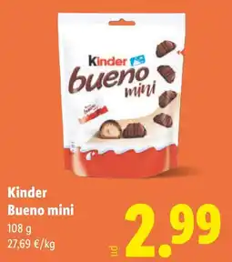 Lidl KINDER Bueno mini oferta