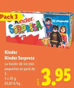Lidl KINDER Sorpresa oferta