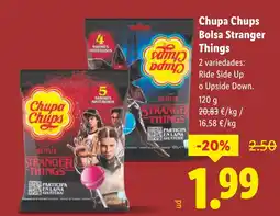 Lidl CHUPA CHUPS Bolsa Stranger Things oferta