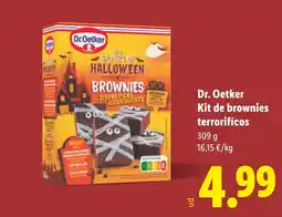 Lidl DR. OETKER Kit de brownies terrorifícos oferta