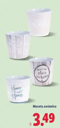 Lidl Maceta cerámica oferta