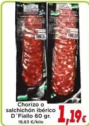 Proxi Chorizo o salchichon iberico oferta