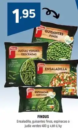 Coviran Findus - ensaladilla, guisantes finos, espinacas o judia verde oferta