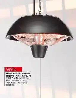 Cadena88 Tristar - estufa électrica exterior colgante kq-5273 oferta