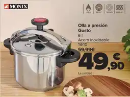 Carrefour MONIX Olla a presión Gusto oferta