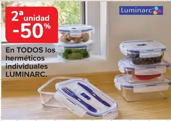 Carrefour LUMINARC En todos los herméticos individuales oferta