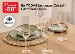 Carrefour En todas las copas cristallín -50% carrefour home. oferta