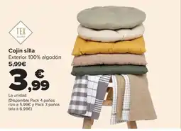 Carrefour TEX Cojín silla oferta