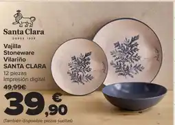 Carrefour SANTA CLARA Vajilla Stoneware Vilariño oferta