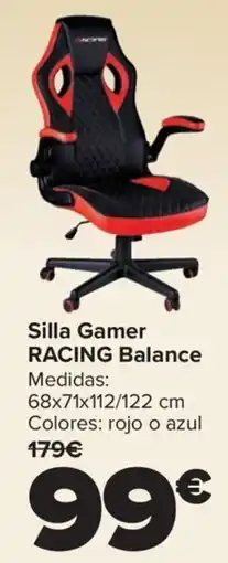 Carrefour Silla gamer racing balance oferta