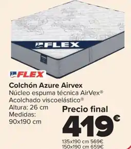 Carrefour FLEX Colchón Azure Airvex oferta