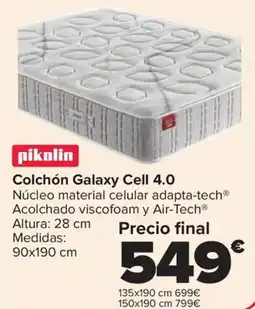 Carrefour PIKOLIN Colchón Galaxy Cell 4.0 oferta