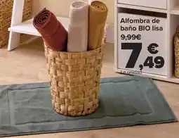 Carrefour Alfombra de baño BIO lisa oferta